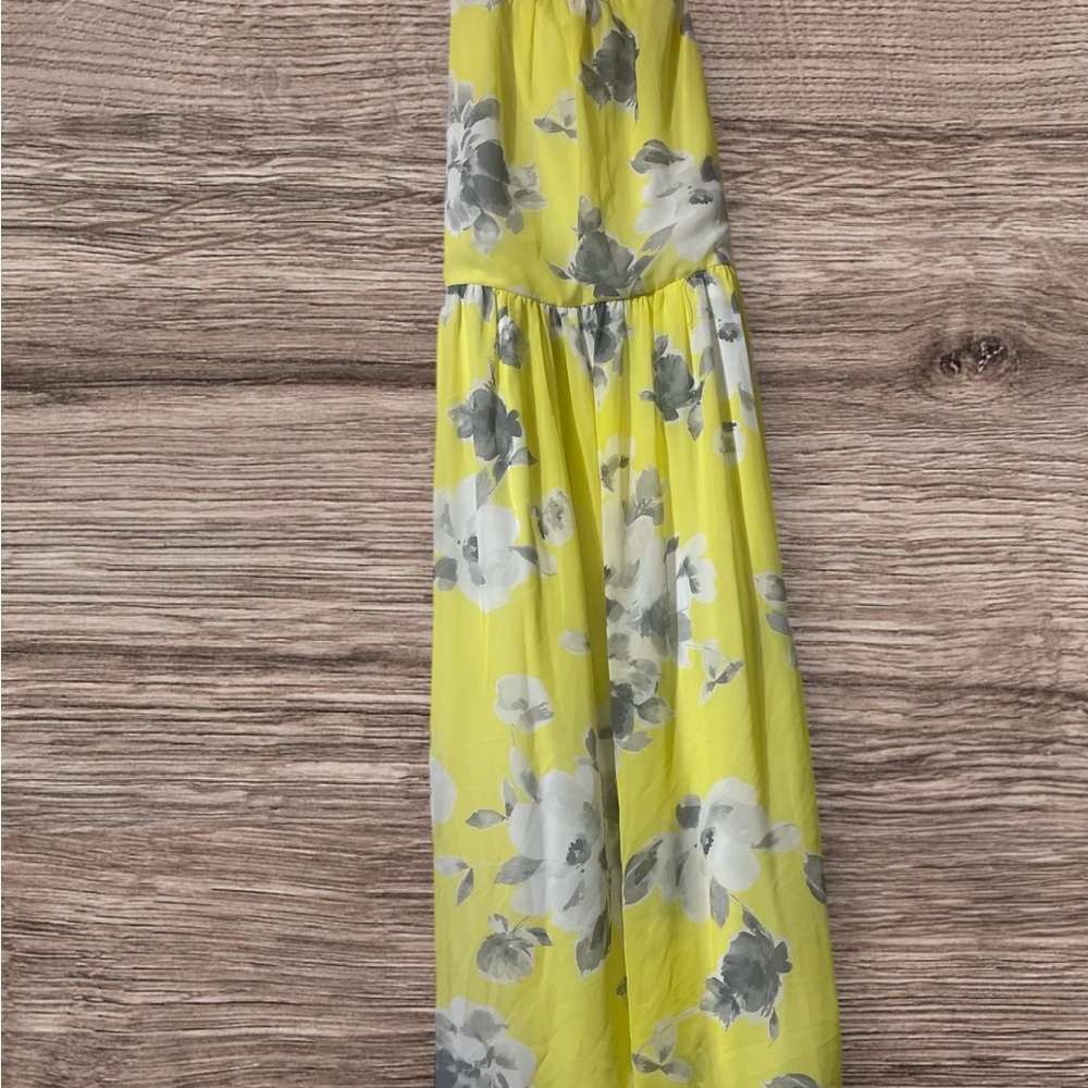 Yellow Floral Maxi Dress